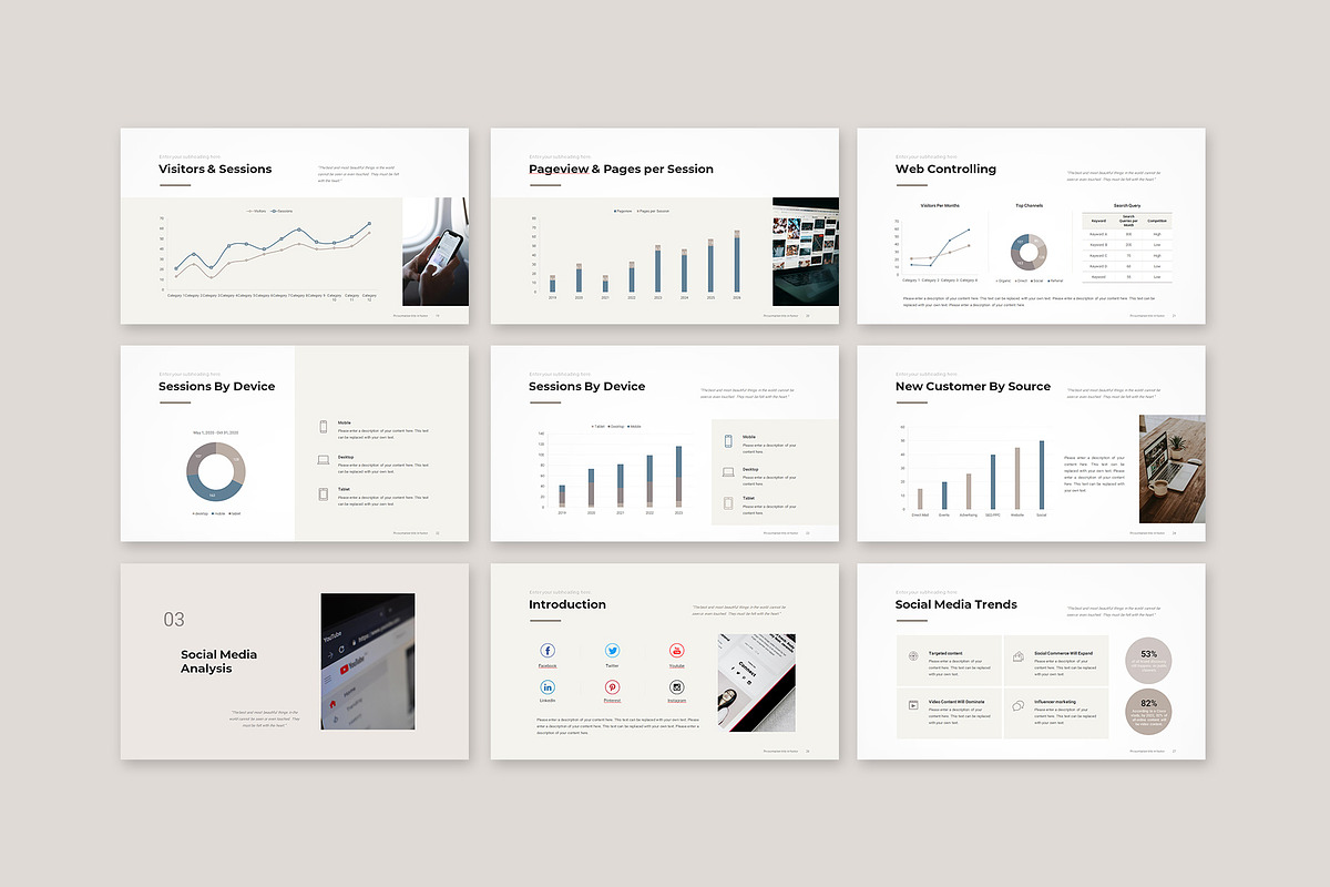 Social Media Marketing PowerPoint, a Presentation Template by CreativityForest (Photo 6 of 16)