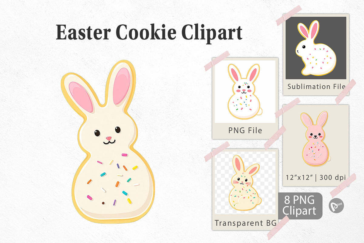 Easter Cookie Clipart, a Graphic by Artnoy (Photo 1 of 5)