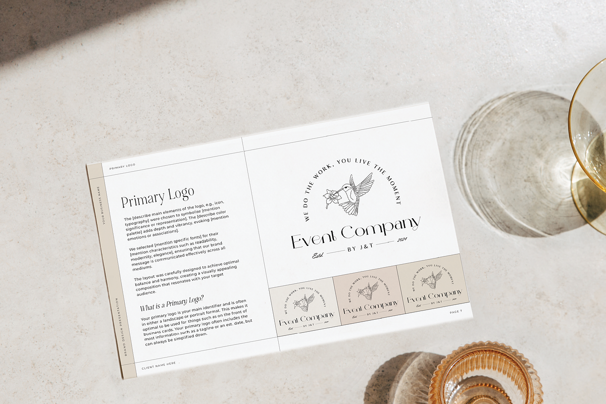 Branding Presentation Template, a Presentation Template by Sunday Lane Studio (Photo 4 of 6)
