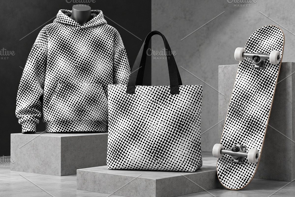 Halftone Textures, a Texture Graphic by alexdndz (Photo 2 of 8)