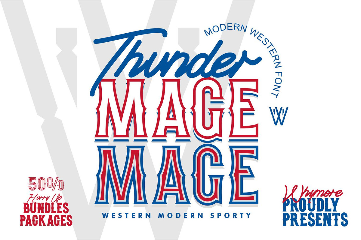 Thunder Mage Display Retro Font, a Symbol Font by WhymoreArt (Photo 1 of 12)
