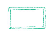 Crayon Chalk Doodle Scalloped Frames, an Object Graphic by Elena Pimukova (Thumbnail 11 of 11)