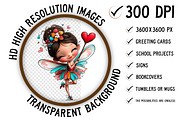 Valentines Fairy Clipart, an Illustration by Craft Nest (Thumbnail 2 of 11)