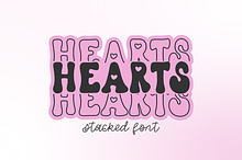 HEARTS STACKED Valentine's Day Font