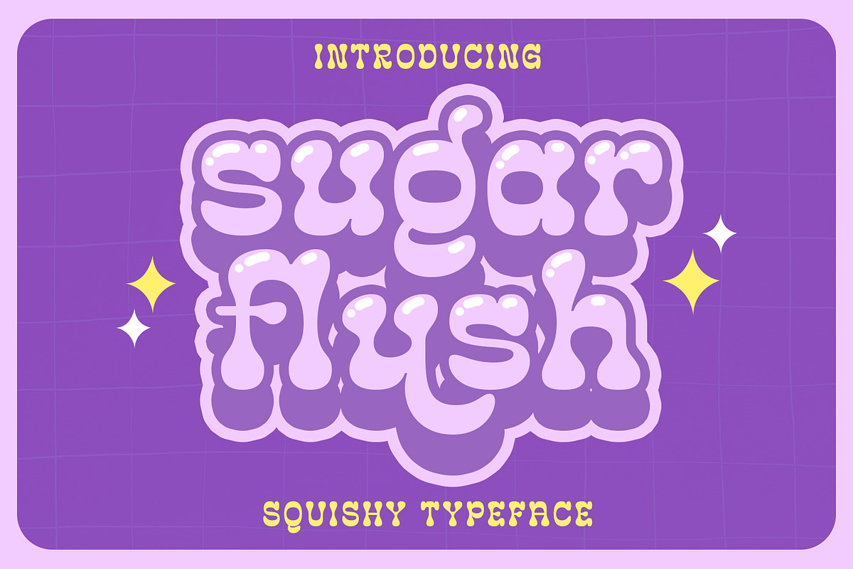 Sugar Flush – Reverse Contrast, a Sans Serif Font by Almarkhatype (Photo 1 of 11)