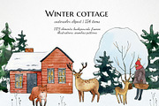 Watercolor winter wonderland bundle!, a Person Illustration by LyubovZaytseva (Thumbnail 7 of 26)
