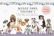 Muddy Paws Volume 2 - More Dogs!, an Illustration by Twigs and Twine (Thumbnail 1 of 11)