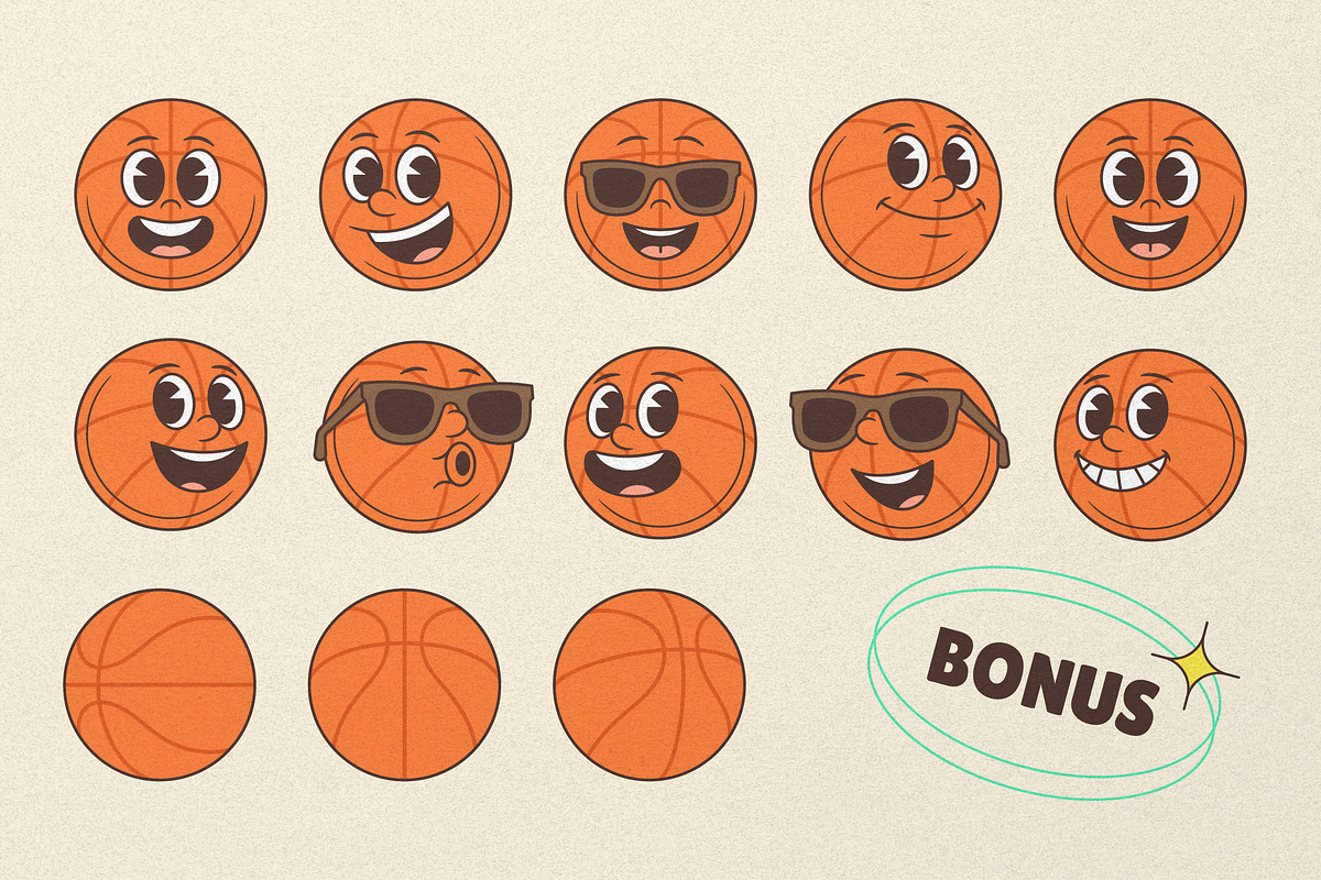 Basketball Cartoon Mascot Character, a Sport Illustration by Vasya Kobelev (Photo 6 of 6)