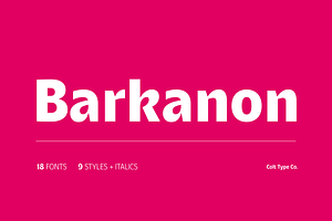 Barkanon Humanist Font