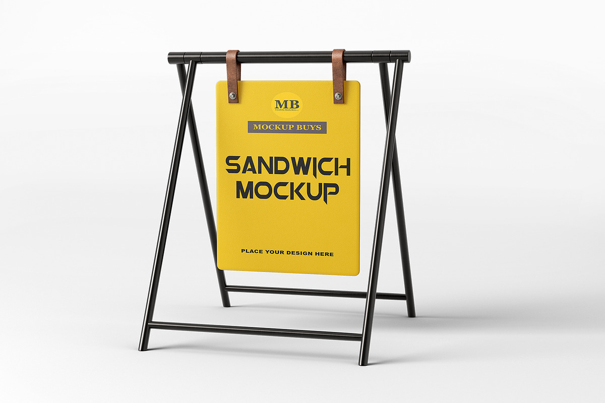 Sandwich Board Mockup, a Product Mockup by mockupbuys (Photo 4 of 4)