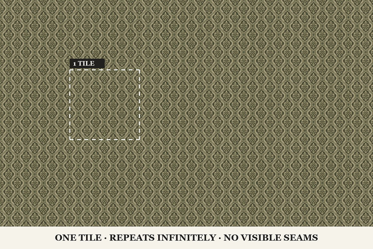 Olivaceous Seamless Patterns, a Pattern Graphic by Inknfolly (Photo 3 of 4)