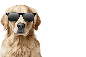 Funny golden retriever dog, an Animal Photo by MistyDay