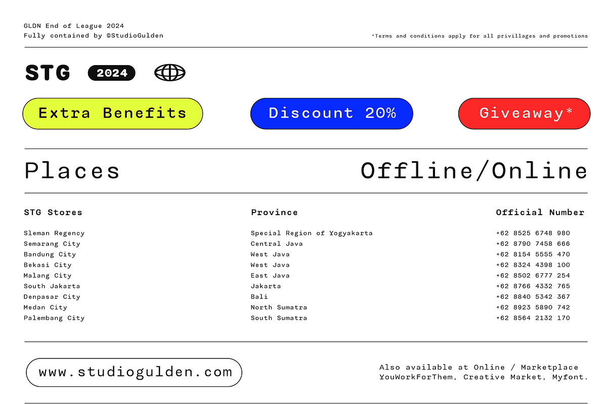 SG - MONOCOMIC, a Sans Serif Font by Studio Gulden (Photo 12 of 20)