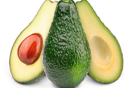 Three avocados isolated featuring avocado, isolated, and fresh