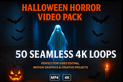 Halloween Video Backgrounds Pack, a Scene 3D Model by MarisoArt (Thumbnail 1 of 5)