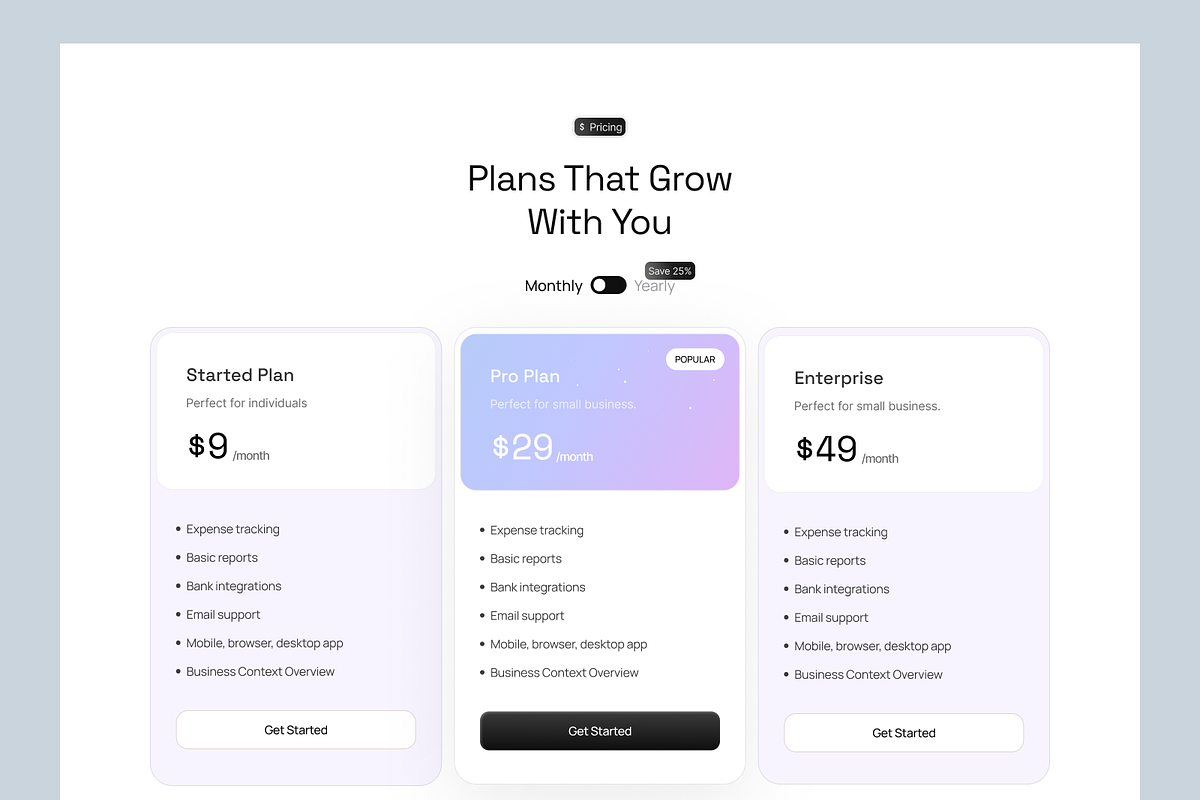 AI Landing Page Design, an UI Kit Template by Ahmed Rubel (Photo 4 of 5)