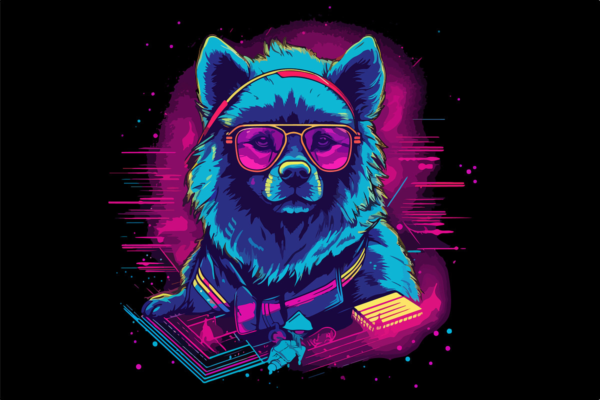 24 t-shirt designs bundle., an Animal Illustration by Fractal fonts & graphics (Photo 9 of 25)