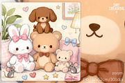 Cozy Day with Fluffy Friends, an Animal Illustration by yahu88studio (Thumbnail 2 of 3)