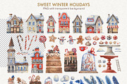 Sweet Winter Holidays, a Seasonal Illustration by Watercolor by Tonia Tkach (Thumbnail 3 of 10)