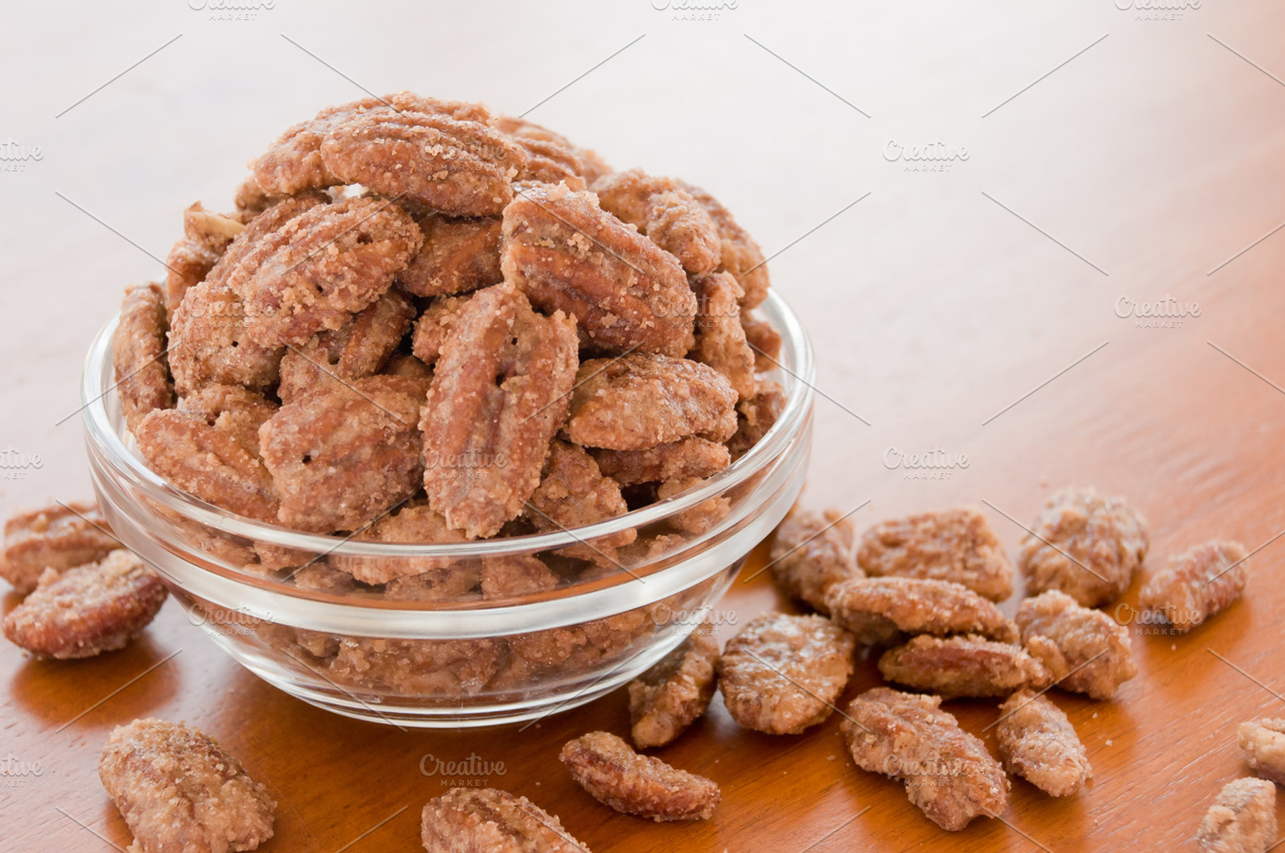 Cinnamon Sugar Candied Pecans, a Food & Drink Photo by jeffportaro