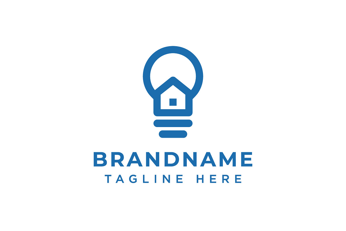 Bulb Home Logo, a Branding & Logo Template by Pray Art Design Studio