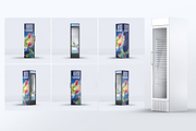 Beverage Display Refrigerator Mockup, an Advertising Mockup by Hubzway (Thumbnail 1 of 6)