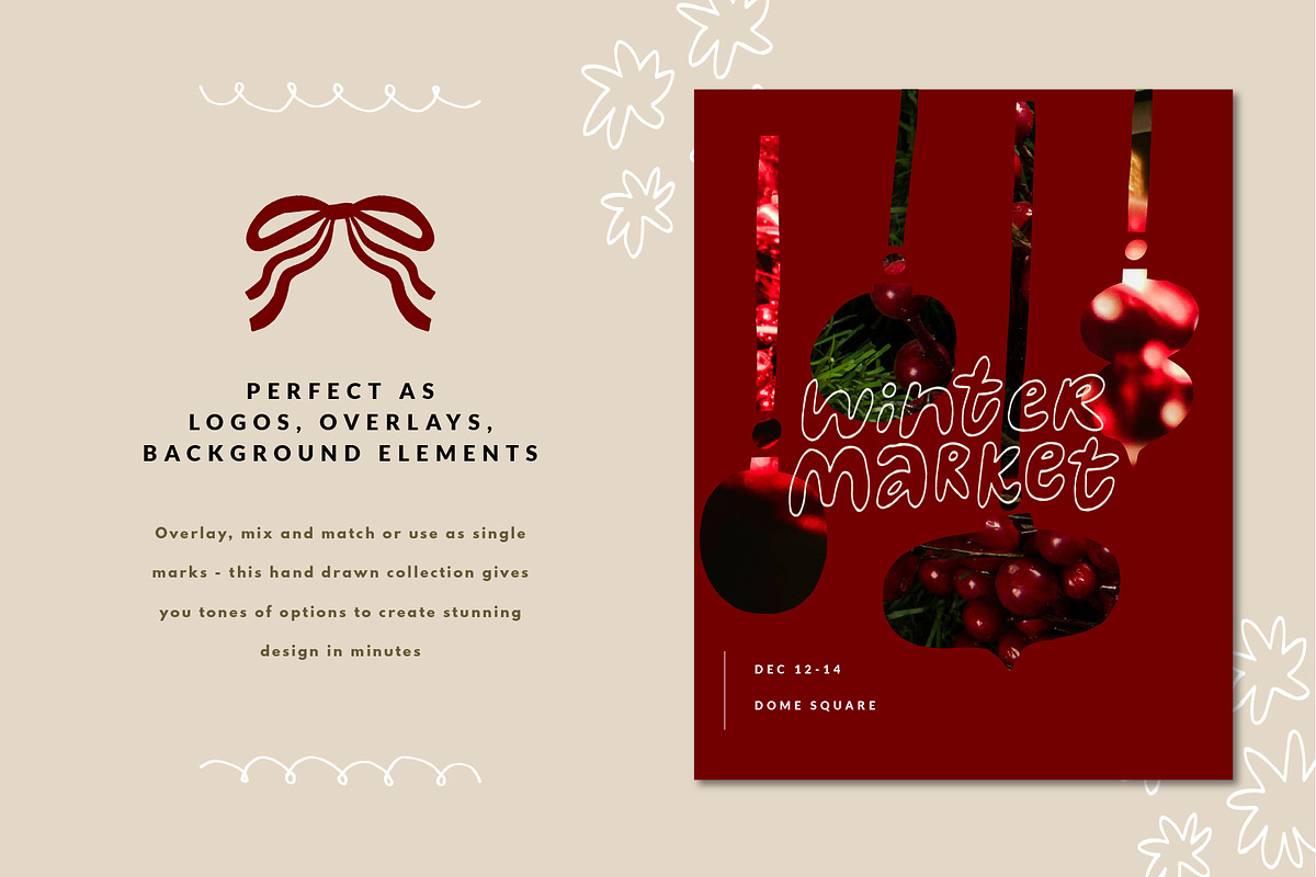 WINTER OVERLAYS | CHRISTMAS CLIPART, a Decorative Illustration by Favete Art (Photo 12 of 21)