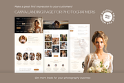 Photography Website Template Canva, a Landing Page Template by vectorocean (Thumbnail 6 of 11)