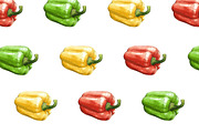 Sweet pepper watercolor set, a Food Illustration by wedraw (Thumbnail 2 of 4)