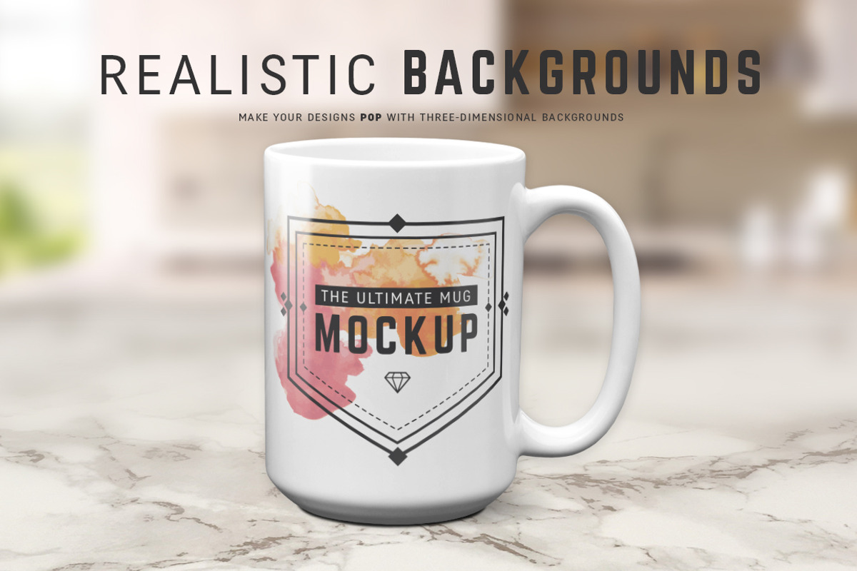 15 oz Mug Mockups (PSDs), a Cups & Container Mockup by Ultimate Mockups (Photo 6 of 7)