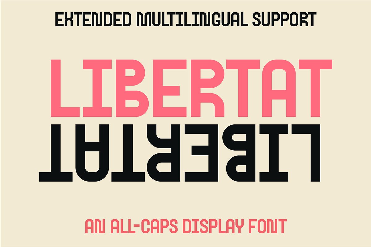 Libertat Display, a Sans Serif Font by Elyas Beria Studio (Photo 1 of 8)