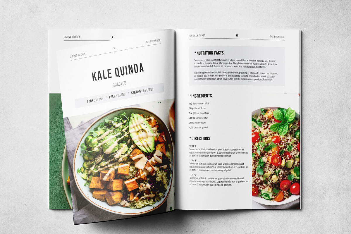 Cookbook Print Layout, a Brochure Template by Grkic Creative (Photo 6 of 13)