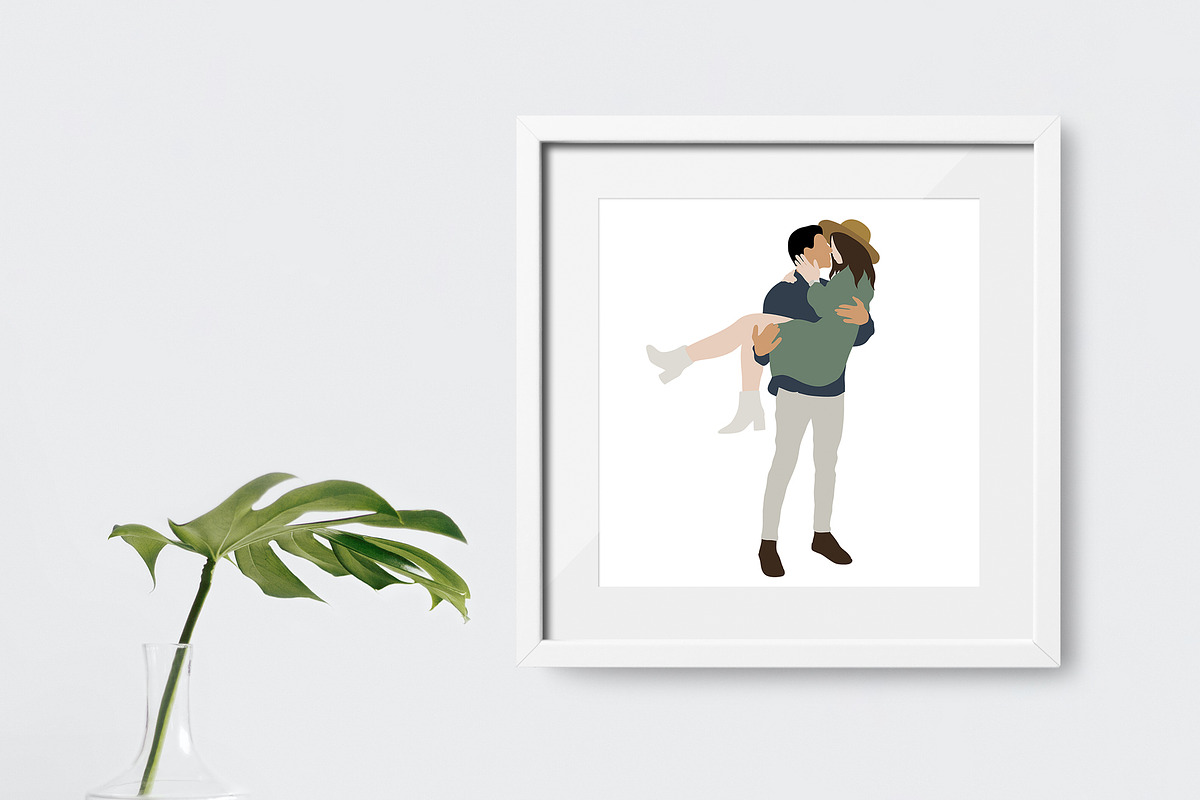 Love couples clipart Valentine's Day, a Person Illustration by ApetekMarket (Photo 5 of 5)