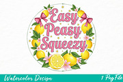 Preppy Lemon Summer Png, Lemon png, an Illustration by Watercolor design (Thumbnail 1 of 3)