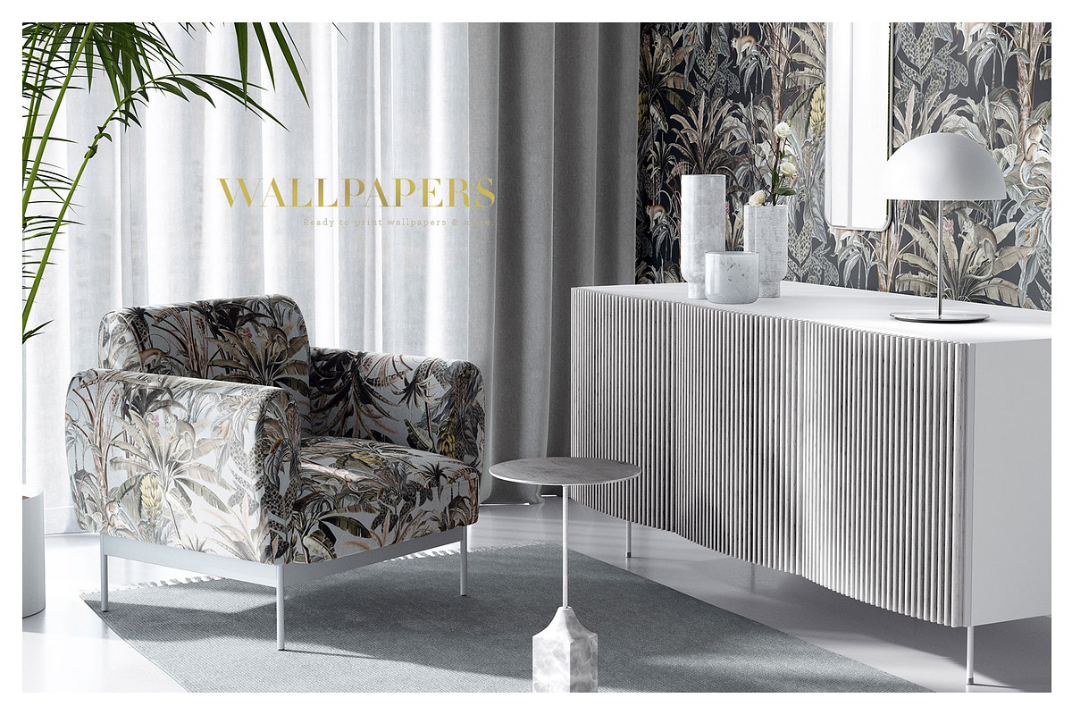 The Jungle, Exquisite Patterns, a Wallpaper Graphic by Pink Linen (Photo 9 of 10)