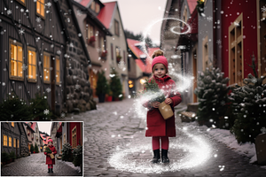 100 Magic Snow Overlays