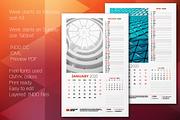 Wall Calendar 2020, a Stationery Template by AntartStock (Thumbnail 4 of 6)