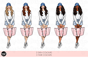Pink Travel girl clipart png, a Person Illustration by Parinaz Wadia Design (Thumbnail 4 of 10)