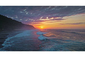 Stunning Aerial View of Bali Island