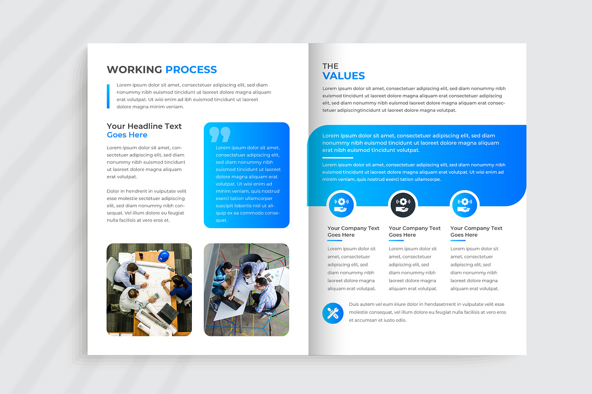 Modern Annual Report Template, a Brochure Template by pixelcreatx (Photo 4 of 6)