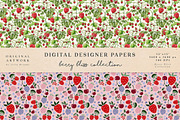 Berry Bliss Seamless Patterns, an Illustration by fashionaddict (Thumbnail 5 of 6)