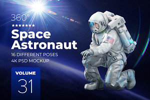 3D Mockup Space Astronaut 31