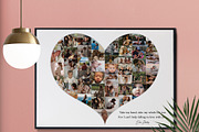 Heart Shape Photo Collage, a Poster Template by AIW SOLUTIONS (Thumbnail 1 of 7)