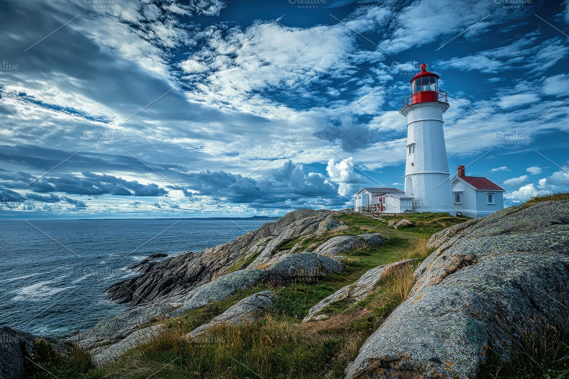 Coastal Lindesnes Lighthouse stands, a Photo by Iftikhar Alam
