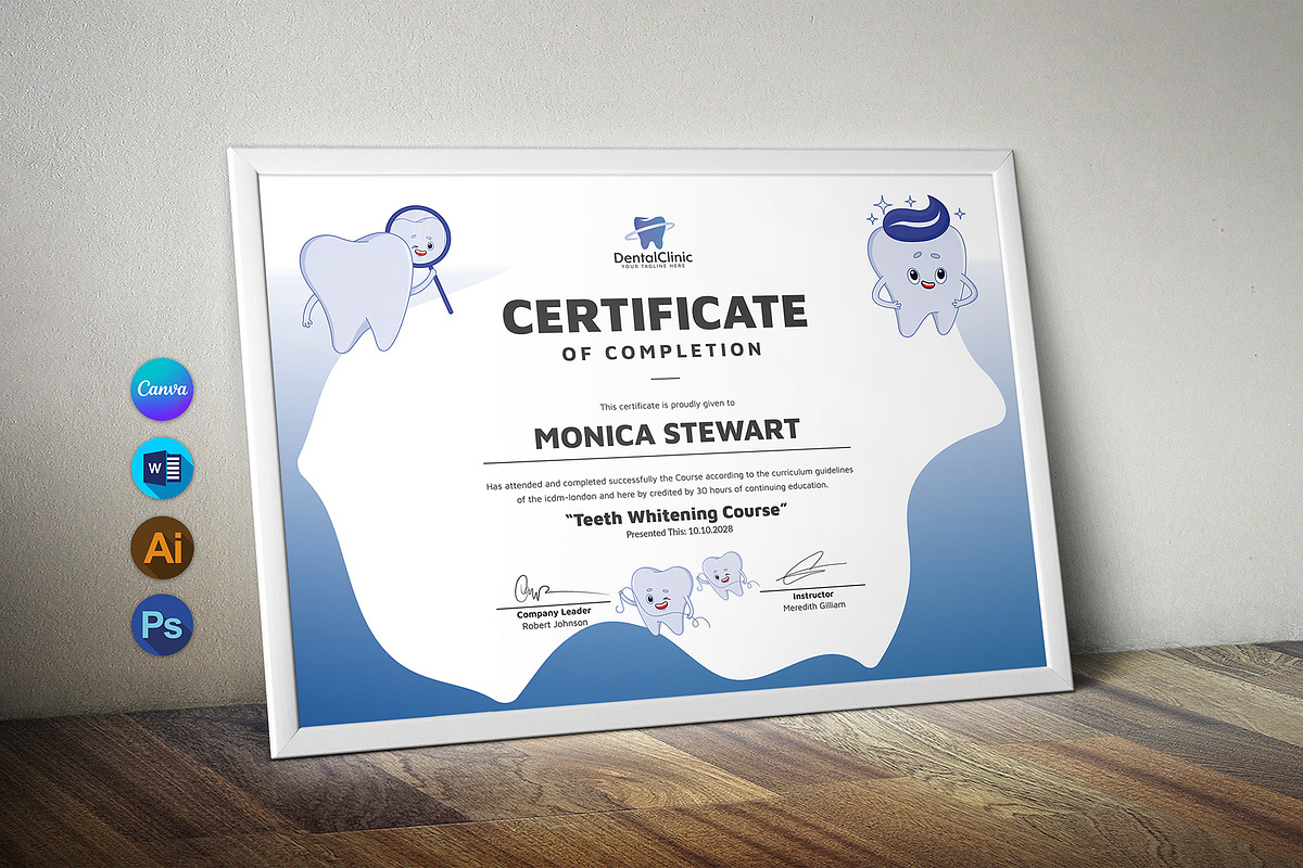 Dental Assistant Certificate, a Stationery Template by DesignDevisers (Photo 1 of 10)