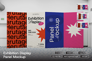 Exhibition Display Panel Mockup