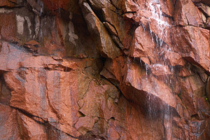 Rock Formation With A Waterfall, a Nature Photo by PopotLane