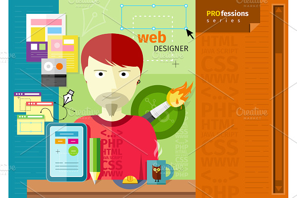 Male web designer with tablet preview 2