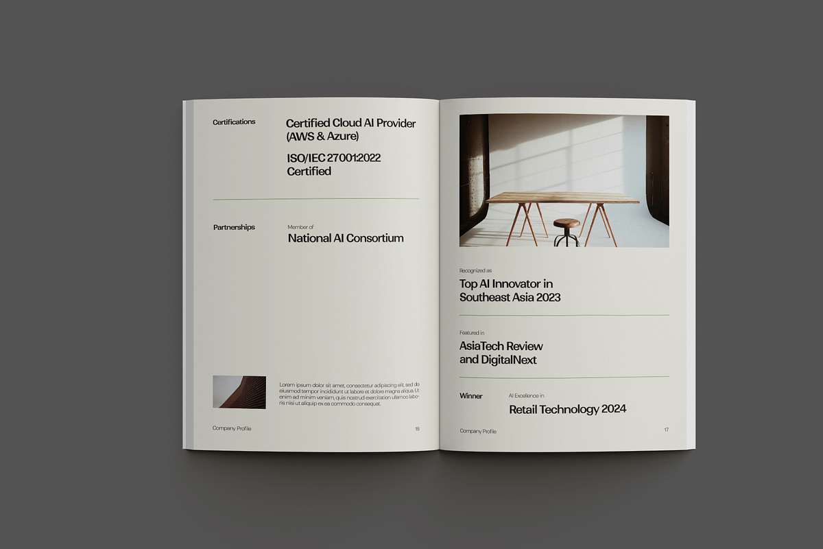 Green Minimal Company Profile, a Brochure Template by Neermana (Photo 10 of 12)
