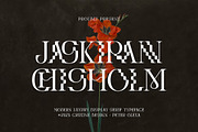 Jaskirann Chisholm, a Serif Font by Cruzine (Thumbnail 1 of 8)